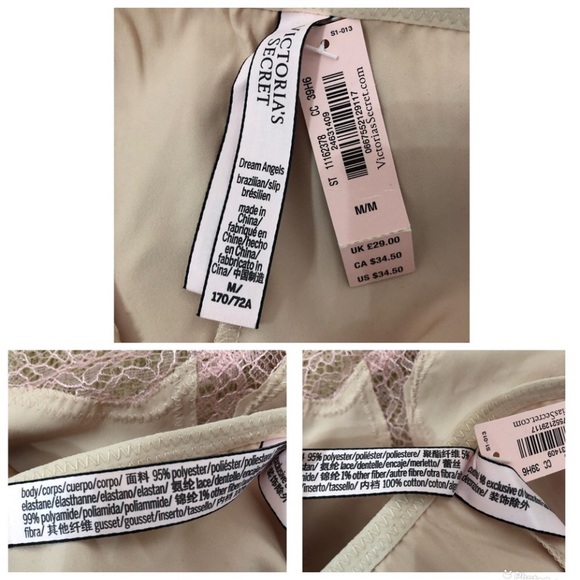 Victoria’s Secret Dream Angels Brazilian Panty Satin Lace Luxe High Waist M/M - Picture 5 of 6